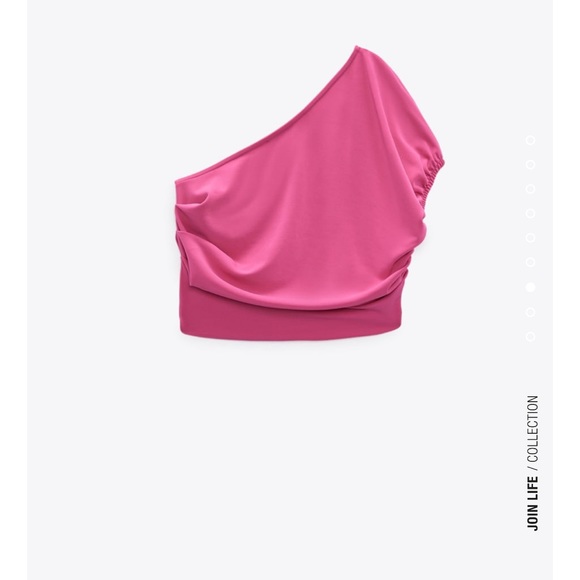 ZARA BLOGGERS FAV DRAPED ASYMMETRIC TOP - Picture 6 of 9